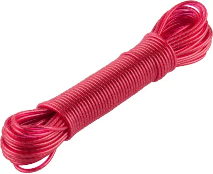 Шнур ЗУБР &quot;МАСТЕР&quot; бельевой, стальная сердцевина, в пластиковой оплетке, 15м 50140-15 купить в Перми