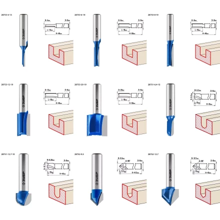 ЗУБР 26 шт, набор профильных фрез по дереву, Профессионал (28796-H26) купить в Перми