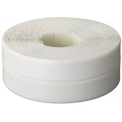 Лента бордюрная для ванн и раковин, STAYER Profi 12341-20-20, самоклеящаяся, профиль L, цвет белый, 20 х 20мм х 3,35м 12341-20-20