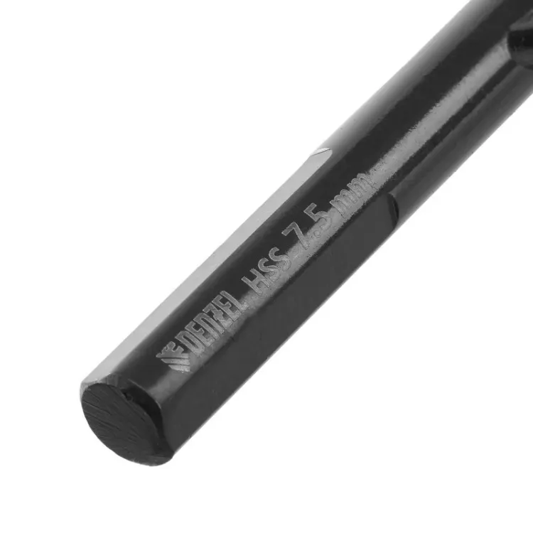 Сверло по металлу, 7,5 мм, HSS-Tin, Golden Tip, 8 шт. Denzel 717218 купить в Перми
