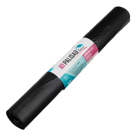 Пакеты для мусора Palisad 200 л x 10 шт., ПВД особопрочные черные, длинный ролик, Home 927295 купить в Перми