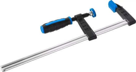 Струбцина ЗУБР &quot;ПРОФЕССИОНАЛ&quot;, тип &quot;F&quot;, двухкомпонентная ручка, стальная закаленная рейка, 50х250мм 32155-050-250 купить в Перми