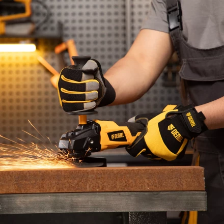 Машина углошлифовальная аккумуляторная бесщет. Denzel BLG-IB-18-125-0, Li-ion, 18 В 27004 купить в Перми