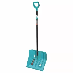 Лопата для уборки снега поликарбонат Palisad 61690, 460х400х1400 мм, алюминиевый черенок, LUXE