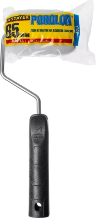 Валик &quot;ПОРОЛОН&quot; малярный в сборе, бюгель 6мм, 44x90мм, STAYER Master 0360-09_z01 купить в Перми