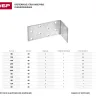 Крепежный угол ЗУБР "МАСТЕР" анкерный, 80х80х40мм, 1шт 310226-080-080 купить в Перми