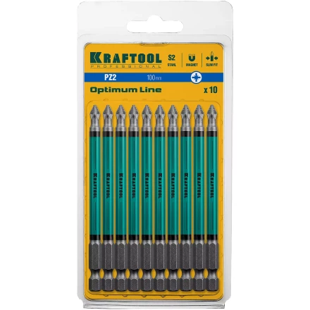 Биты KRAFTOOL OPTIMUM PZ 26124-2-100-10 купить в Перми