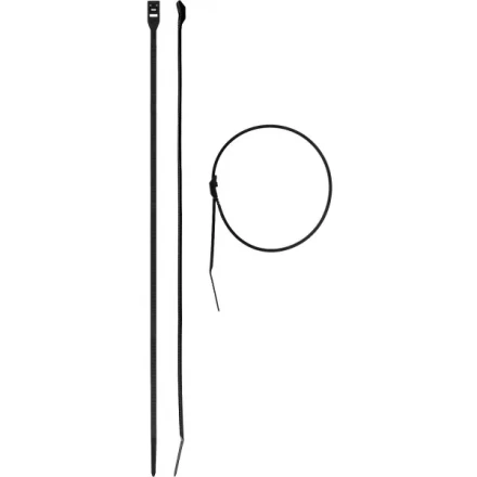 Кабельные стяжки черные КОБРА, с плоским замком, 4.6 х 370 мм, 25 шт, нейлоновые, ЗУБР 30935-46-370 купить в Перми