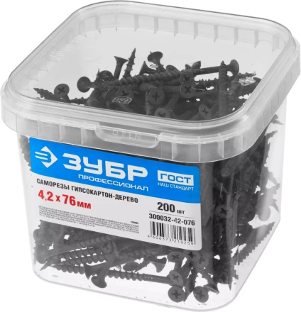 Саморезы ЗУБР СГД 16 х 3.5 мм фосфатированное покрытие 2300 шт Профессионал 4-300032-35-016 купить в Перми