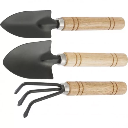 Набор по уходу за комнатными растениями деревянная рукоятка (совок широкий, совок узкий, рыхлитель) Palisad 63043 купить в Перми