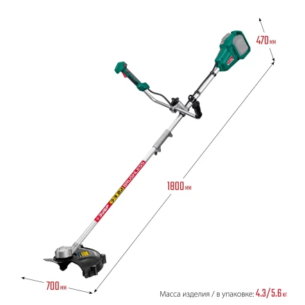 ЗУБР С1-18, 36 В, 35/25.5 см, без АКБ, бесщеточный триммер (ТАБ-365) купить в Перми