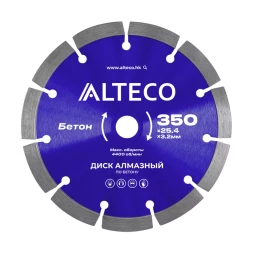 Диск алмазный по бетону ALTECO 350x25.4x3.2 мм 66521