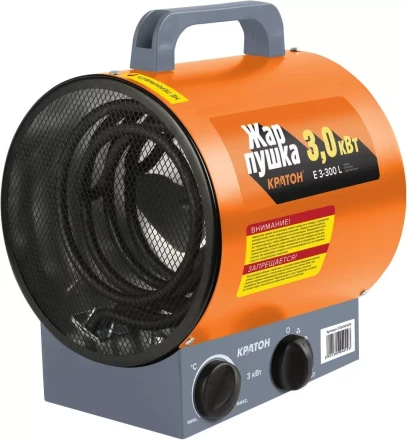 Тепловая пушка электрическая Кратон Жар-пушка Е 3-300 L 3 09 04 029 купить в Перми