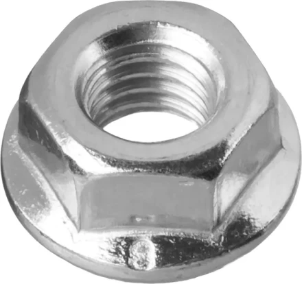 Гайка ЗУБР &quot;МАСТЕР&quot; DIN 6923 с фланцем, класс прочности 8, оцинкованная,  M6, 5кг 303630-06 купить в Перми