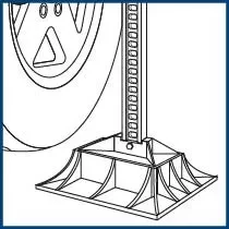 Опора для реечного домкрата на грунте Off-Road Base STELS 50539 купить в Перми