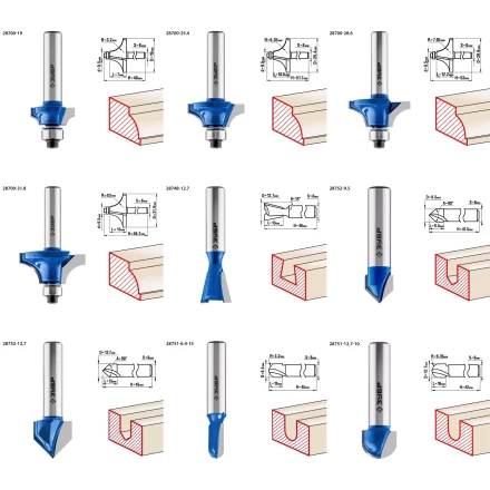 ЗУБР 30 шт, набор профильных фрез по дереву, Профессионал (28796-H30) купить в Перми