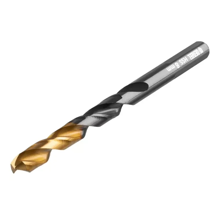 Сверло по металлу, 8 мм, HSS-Tin, Golden Tip, 8 шт. Denzel 717219 купить в Перми