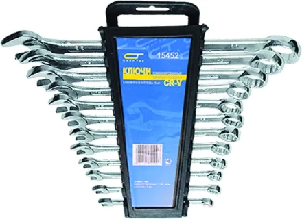 Набор ключей комбинированных 8 - 17 мм CrV  6 шт. СИБРТЕХ 15446 купить в Перми