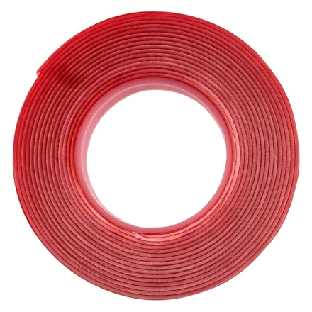 Двусторонняя клейкая лента из вспененного акрила, прозрачная, 15 мм x 3 м Matrix 89078 купить в Перми