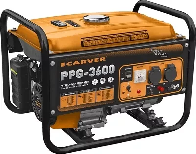 Генератор бензиновый CARVER PPG- 3600 LT-168F-1 купить в Перми