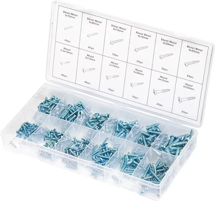 Набор саморезов по дереву и металлу 360 предм ШУРУПЬ 48156 купить в Перми