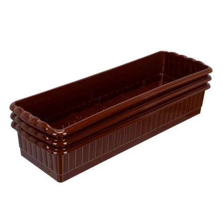 Поддон для рассады 470х166х82 мм, пластиковый, 3 шт, под 12 горшочков 250 мл. Palisad 643443 купить в Перми