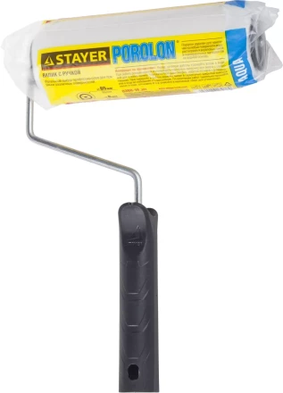 Валик &quot;ПОРОЛОН&quot; малярный в сборе, бюгель 6мм, 44x180мм, STAYER Master 0360-18_z01 купить в Перми