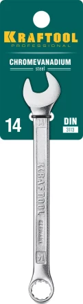 Ключи комбинированные KRAFTOOL, Cr-V, DIN 3113 27079-14 купить в Перми