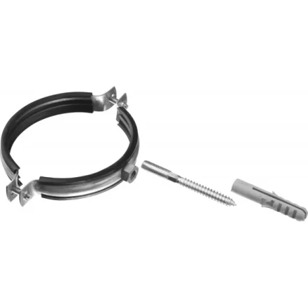 ЗУБР &quot;МАСТЕР&quot;. Хомут трубный с гайкой, оцинкованный, в комплекте с сантехнической шпилькой и дюбелем, 3 1/2&quot;, 1шт 37866-98-106 купить в Перми