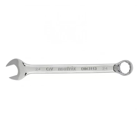 Ключ комбинированный Matrix 24 мм полированный хром 15169 купить в Перми