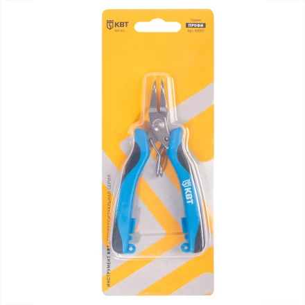 Мини-длинногубцы слесарно-монтажные изогнутые КВТ 115 мм, серия ПРОФИ (92057) купить в Перми