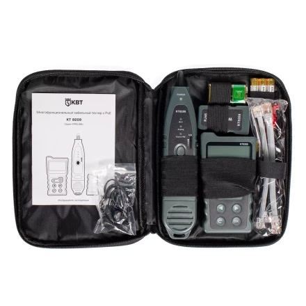 LAN-тестер КВТ KT 8209 для витой пары с поддержкой PoE (86208) купить в Перми