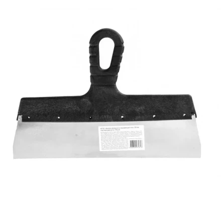 Шпатель фасадный из нержавеющей стали 300 мм пластмассовая ручка 85152 купить в Перми