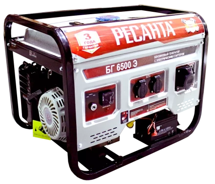 Бензогенератор  Ресанта БГ 6500 Э купить в Перми
