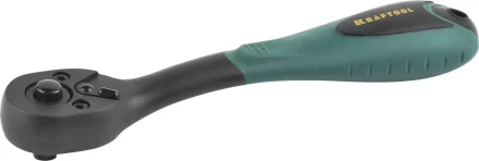 Трещотка для торцовых головок KRAFTOOL &quot;EXPERT&quot;, Сr-V сталь, 72 зубца, пластиковое покрытие, 1/4&quot; 27796-1/4_z02 купить в Перми