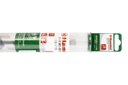 Сверло по дереву HAMMER Ф28х460мм (DR WD AR 28мм*460/370мм) купить в Перми