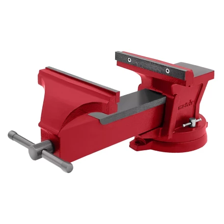 Тиски слесарные 200 мм поворотные с наковальней Matrix купить в Перми