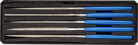 Набор ЗУБР &quot;ЭКСПЕРТ&quot; Надфили с алмазным напылением в пластиковом боксе, P 140, 160х80мм, 5 предметов 33388-160-H5 купить в Перми