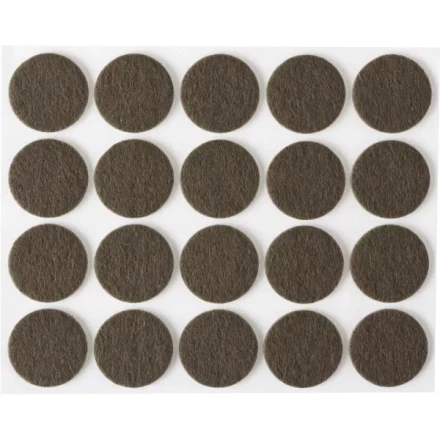 Накладки STAYER &quot;COMFORT&quot; на мебельные ножки, самоклеящиеся, фетровые, коричневые, круглые - диаметр 22 мм, 20 шт 40910-22 купить в Перми