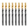 Сверло по металлу, 8,5 мм, HSS-Tin, Golden Tip, 8 шт. Denzel 717220 купить в Перми