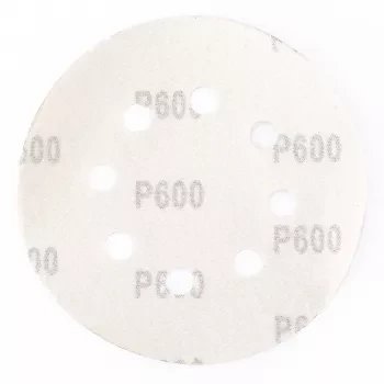 Круг абразивный на ворсовой подложке под липучку перфорированный P 600 125 мм 5 штук MATRIX 73817 купить в Перми