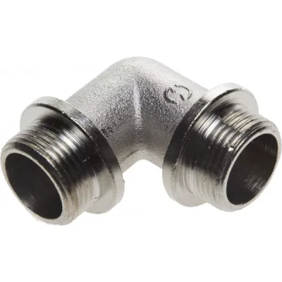 Уголок GENERAL FITTINGS с упором, никелированная латунь, ш/ш, 3/4" 51072-S/S-3/4