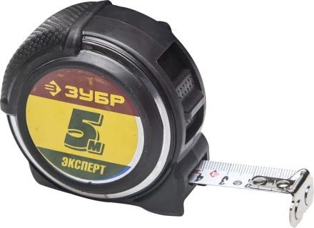 Рулетка ЗУБР &quot;ЭКСПЕРТ&quot; &quot;АНТЕЙ&quot;, металлический обрезиненный корпус, полотно с нейлоновым напылением, 5мх19мм 34053-05-19 купить в Перми