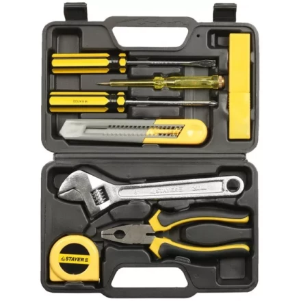 Набор STAYER &quot;STANDARD&quot; универсальный для ремонтных работ, 8 предметов 2205-H8 купить в Перми