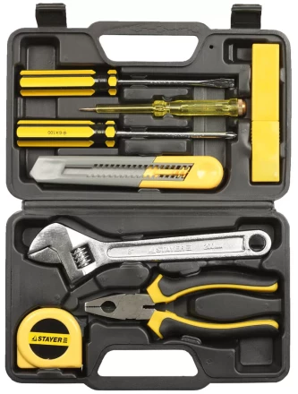 Набор STAYER &quot;STANDARD&quot; универсальный для ремонтных работ, 8 предметов 2205-H8 купить в Перми