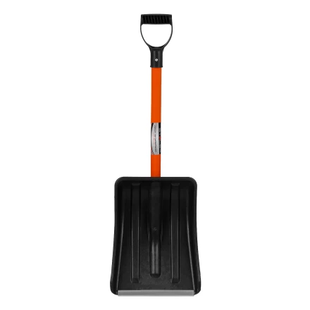 Лопата для уборки снега полипропиленовая Stels, 275х365х790 мм, стальной черенок, Россия, 61654 купить в Перми