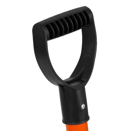 Лопата для уборки снега полипропиленовая Stels, 275х365х790 мм, стальной черенок, Россия, 61654 купить в Перми