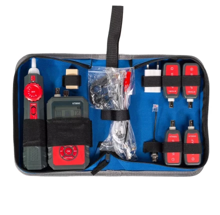 LAN-тестер кабельный КВТ KT 858C с функцией PoE (86210) купить в Перми