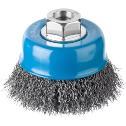 ЗУБР "ПРОФЕССИОНАЛ". Щетка чашечная для УШМ, витая стальная проволока 0,3мм, 75ммхМ14 35261-075_z02