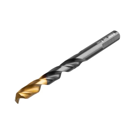 Сверло по металлу, 9 мм, HSS-Tin, Golden Tip, 8 шт. Denzel 717221 купить в Перми